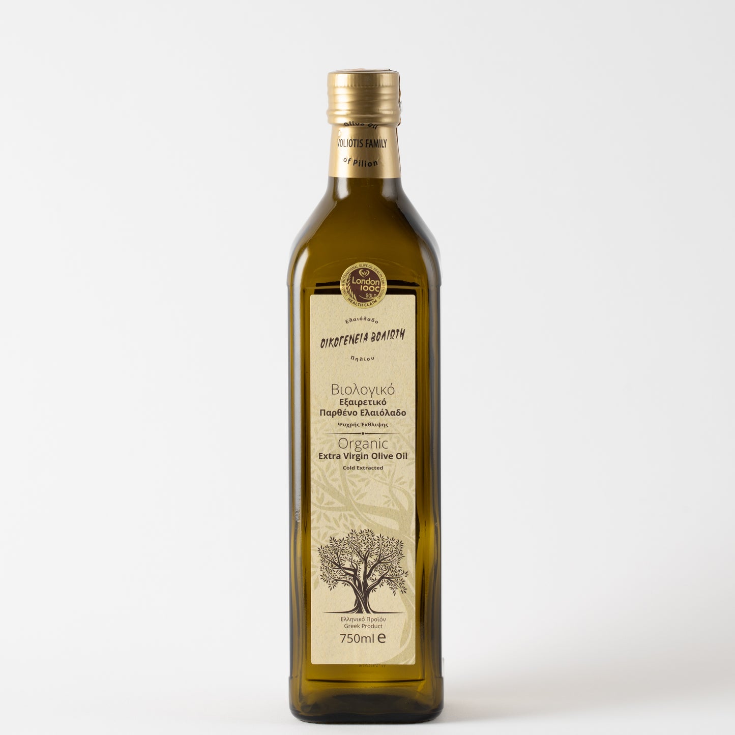 Voliotis Natives Olivenöl Extra BIO 750ml Flasche in edler Box