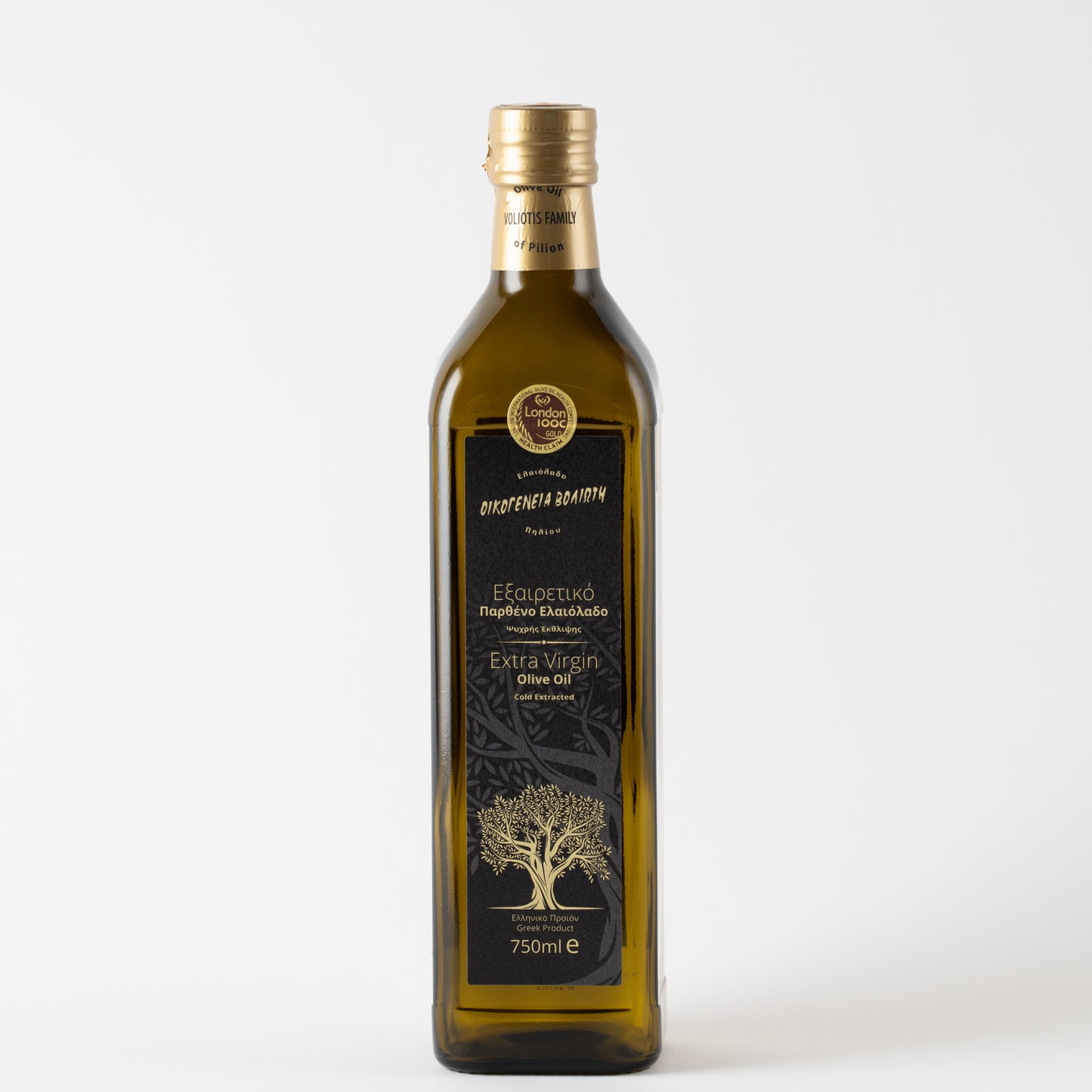 Voliotis Natives Olivenöl Extra 750ml Flasche in edler Box