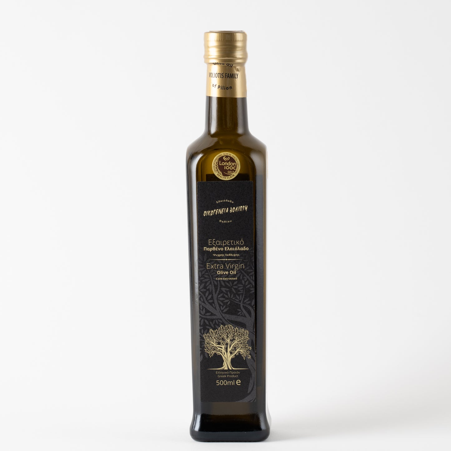 Voliotis Natives Olivenöl Extra 500ml Flasche in edler Box
