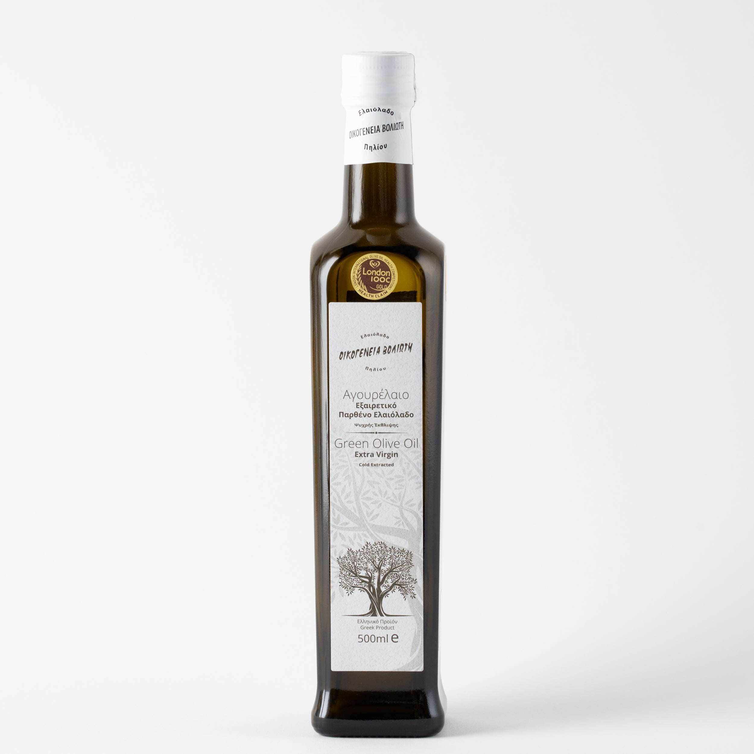 Frühernte Olivenöl Geschenkbox 500ml Voliotis Weiße Edition Premium Nativ Extra