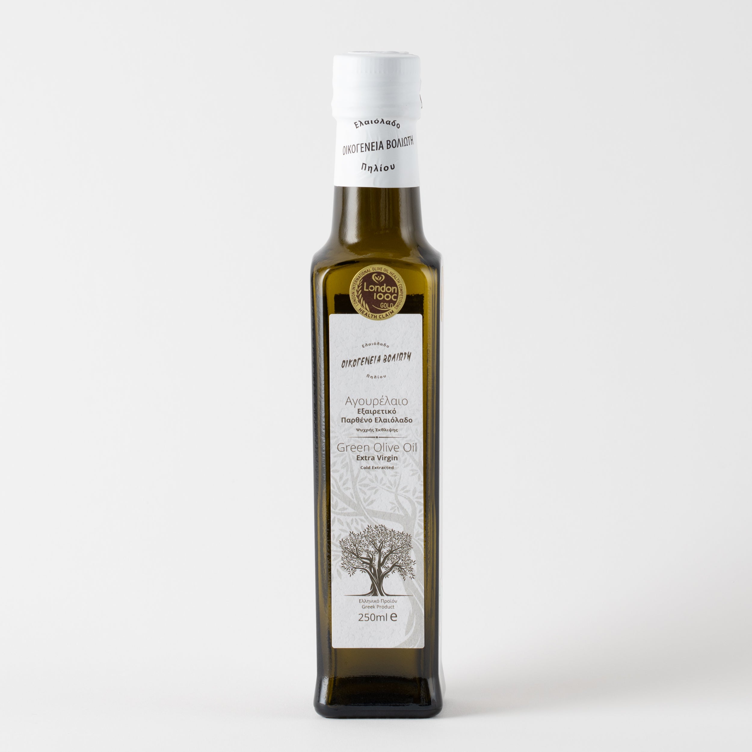 Frühernte Olivenöl Geschenktüte 250ml Voliotis Weiße Edition Premium Nativ Extra