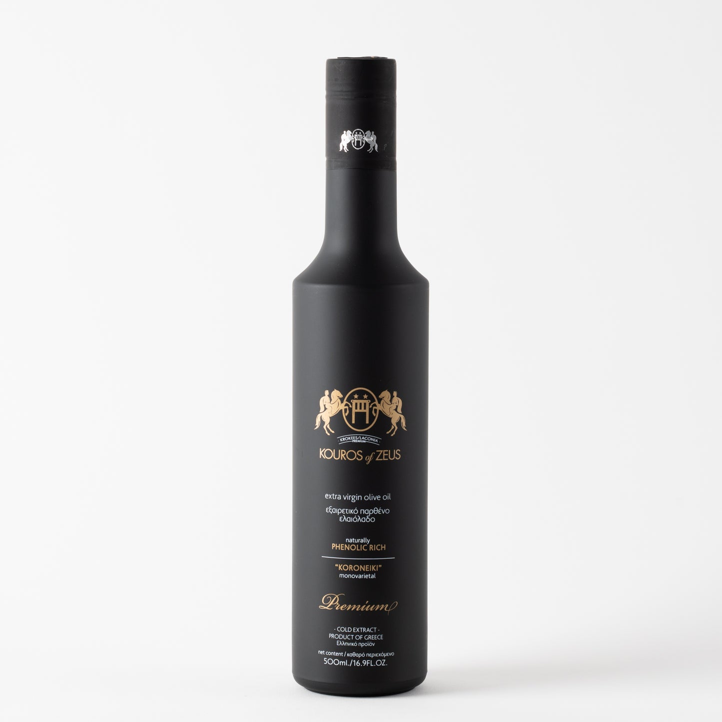 Kouros of Zeus Natives Olivenöl Extra 500ml Flasche Schwarz in edler Box