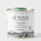 Bio Olivenöl Geschenktüte 100ml Dose Di Morea PDO Kalamata Weiße Edition