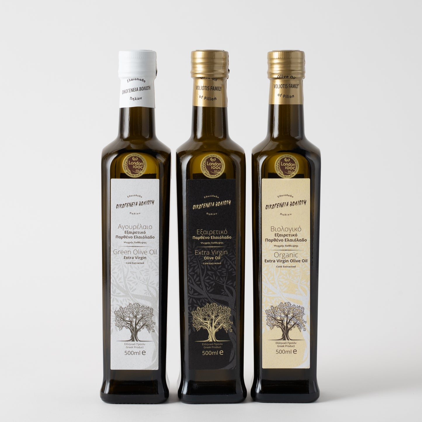 Olivenöl Probierset | Voliotis Der Anfänger | 3x250ml Geschenktüte