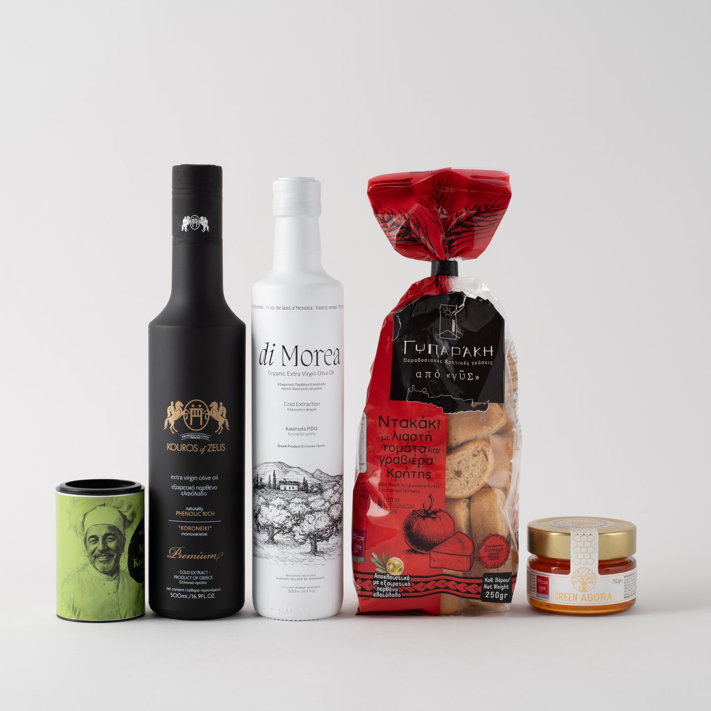 Olivenöl Geschenkbox | Raffinesse Set mit Feinkost | 5-teilig