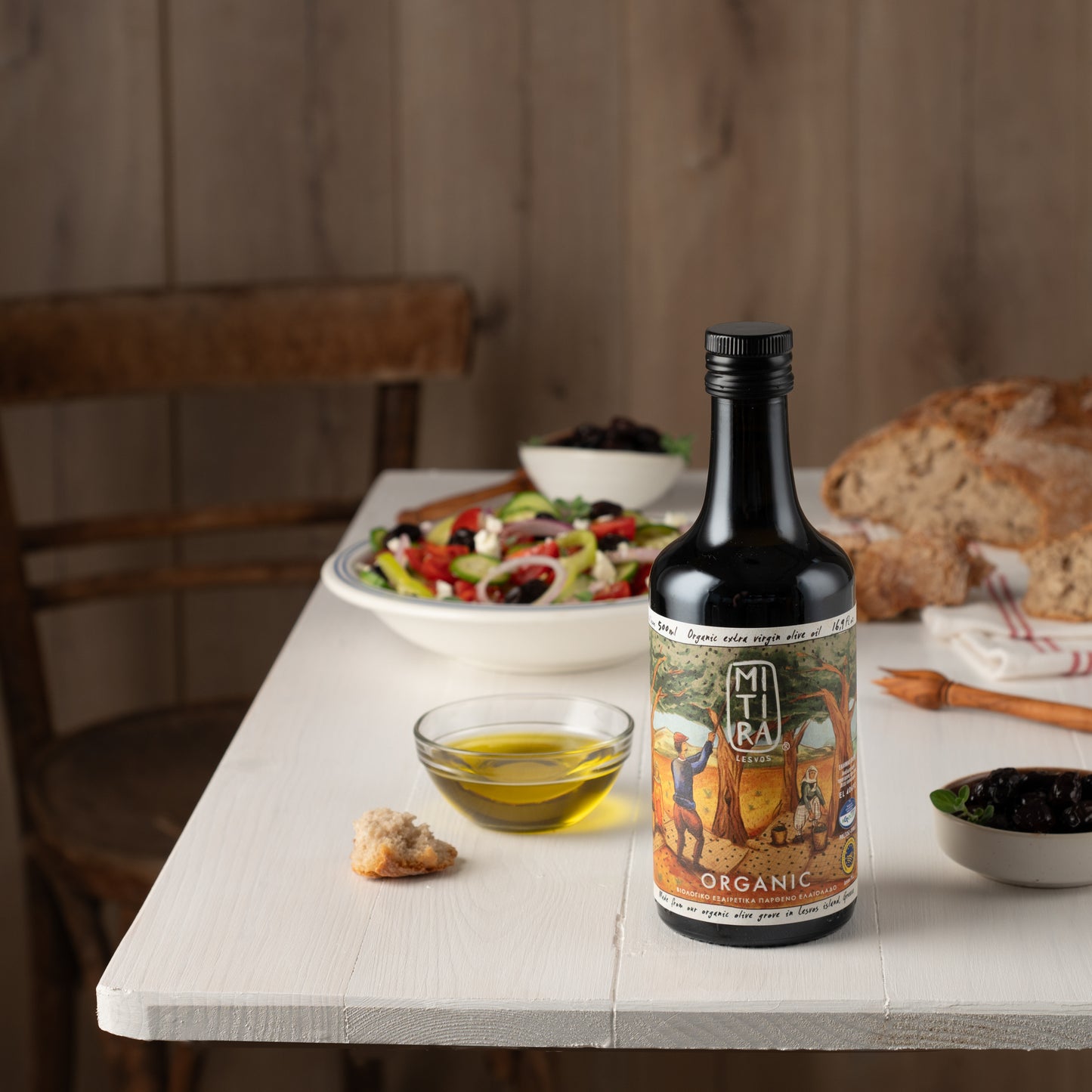 Bio Olivenöl 500ml Mitira Lesvos – Natives Olivenöl Extra HOCO Kaltgepresst aus Lesbos Griechenland | Premium Kolovi