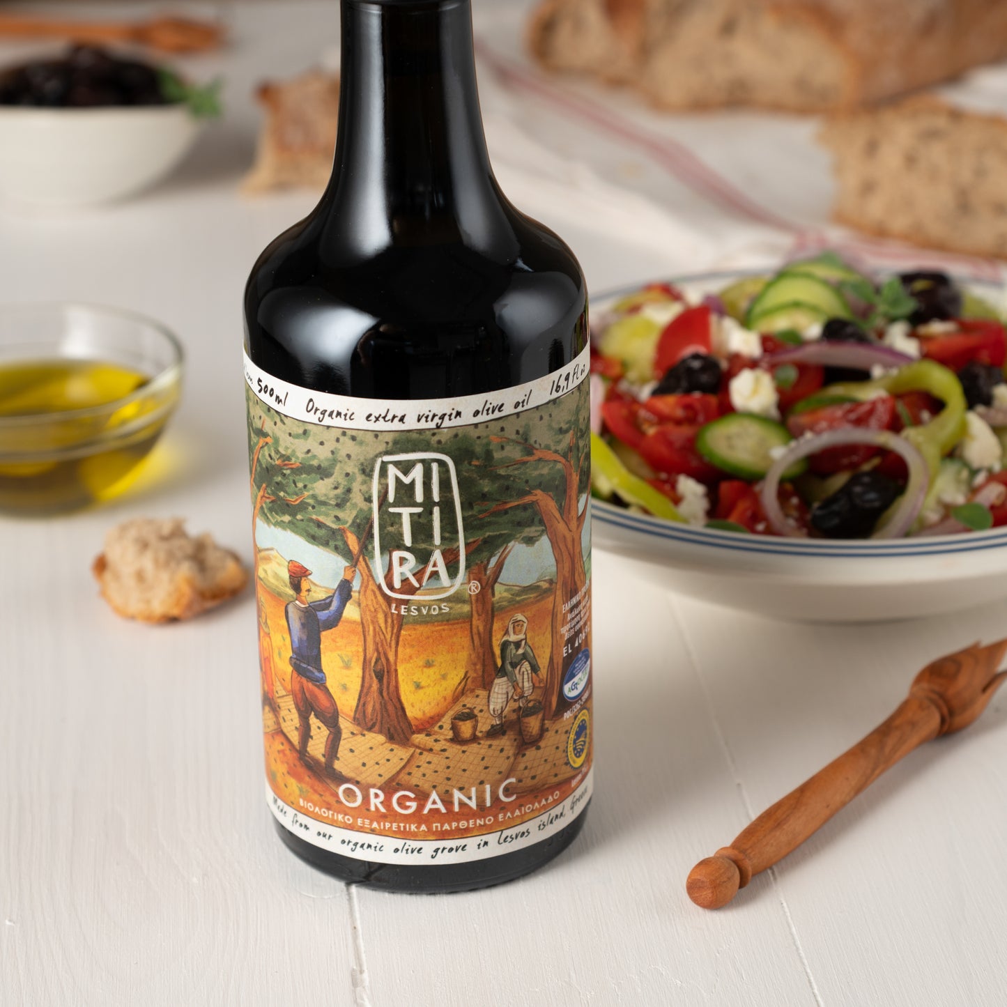 Bio Olivenöl 500ml Mitira Lesvos – Natives Olivenöl Extra HOCO Kaltgepresst aus Lesbos Griechenland | Premium Kolovi