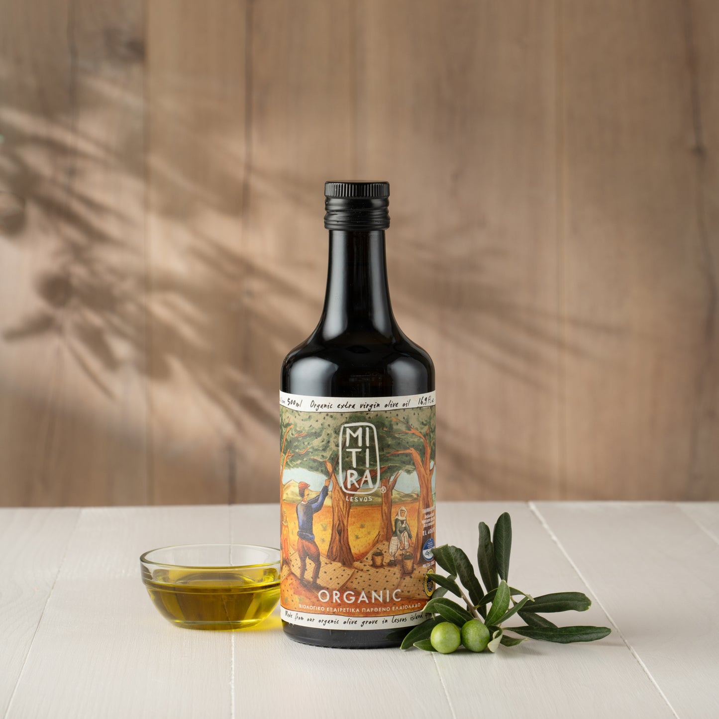 Mitira Natives Olivenöl Extra BIO 500ml Flasche in edler Box