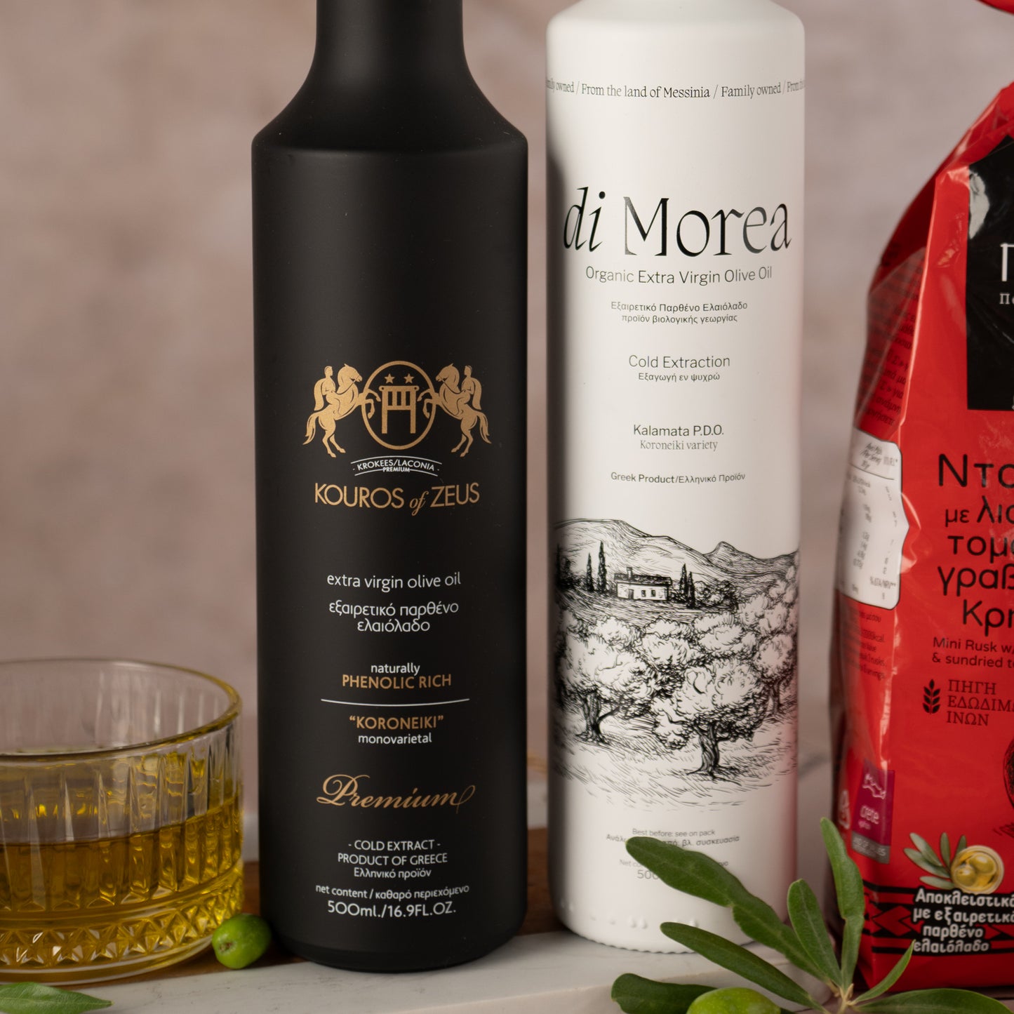 Olivenöl Geschenkbox | Raffinesse Set mit Feinkost | 5-teilig