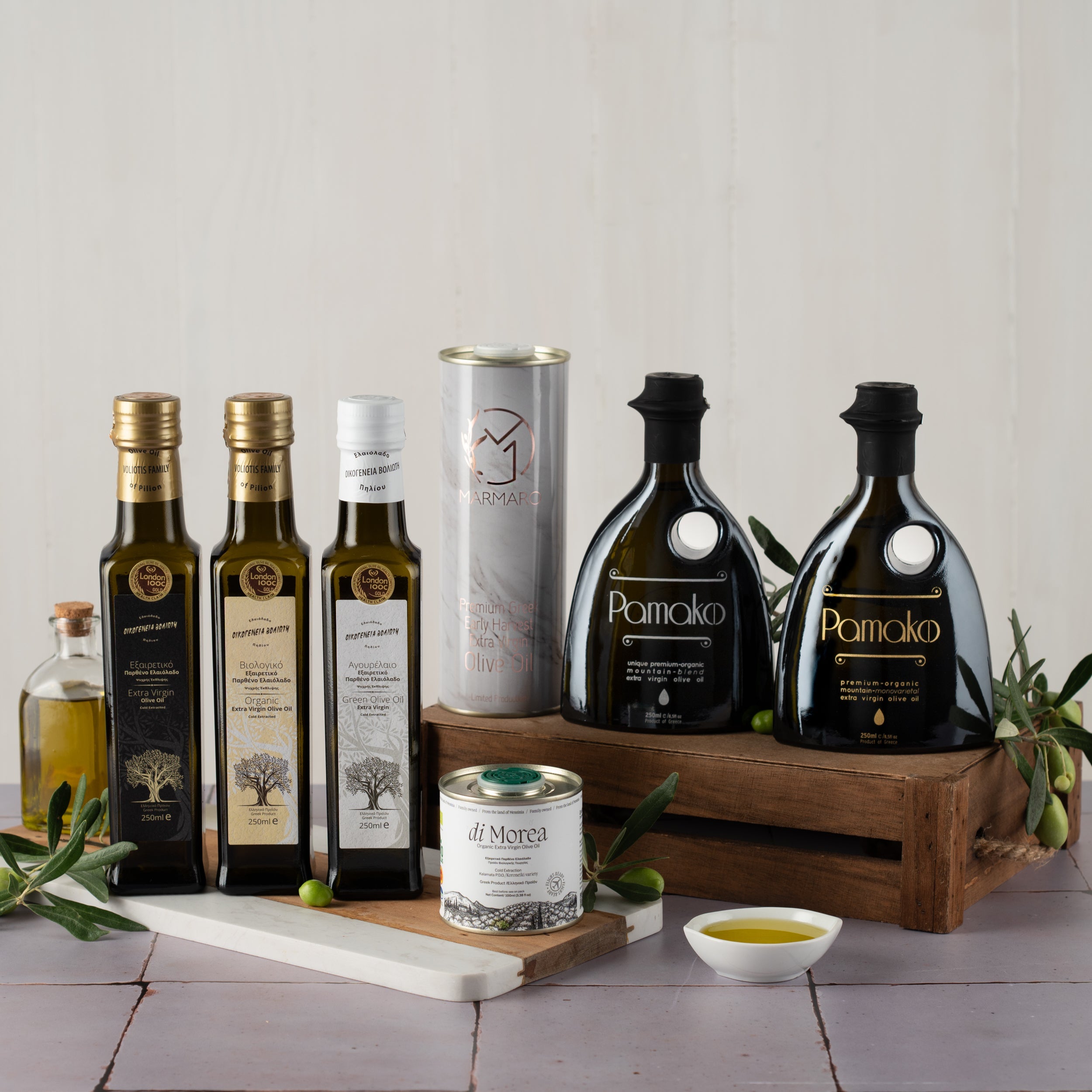 Olivenöl Geschenkbox | Columbus Probierset | 7-teilig