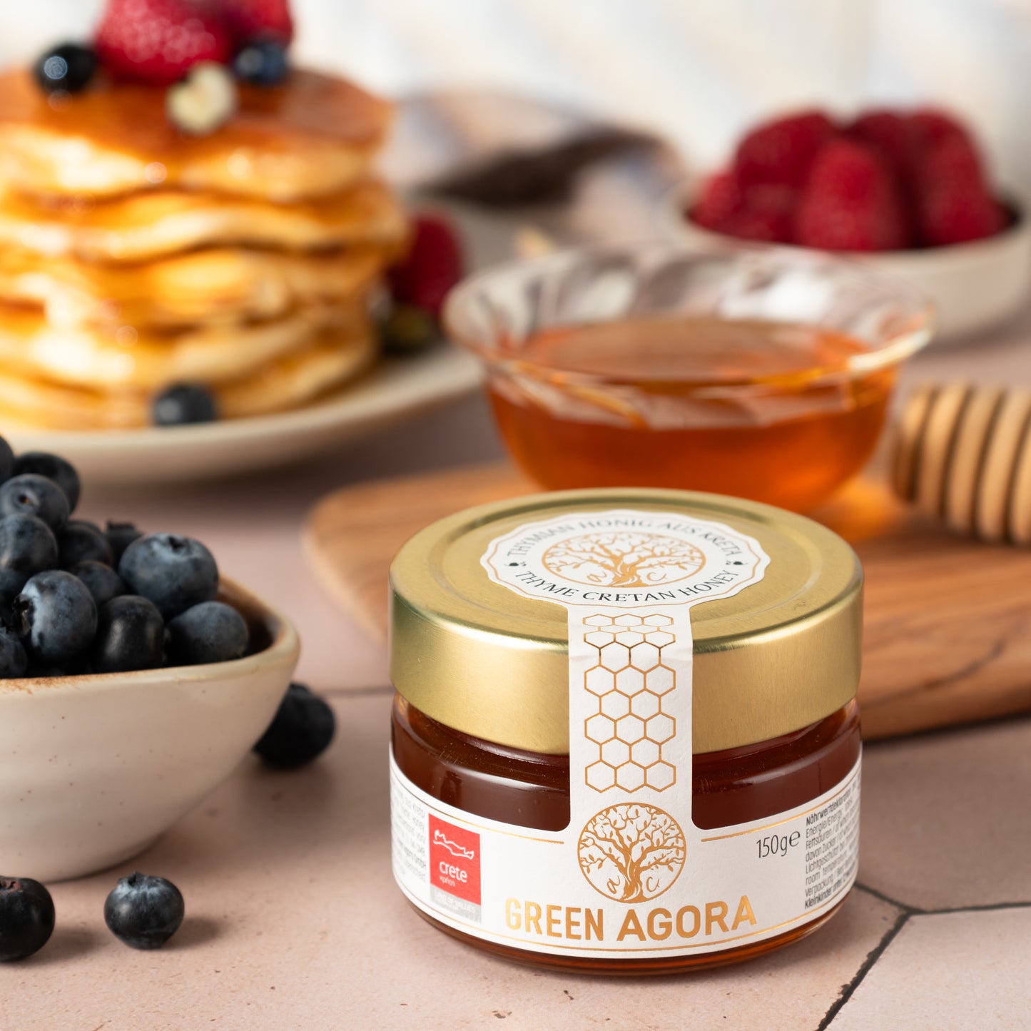 Thymianhonig aus Kreta 150g Geschenktüte Green Agora Premium Honig
